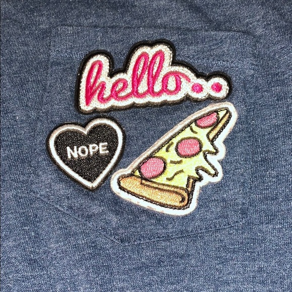 Jenni Navy Blue pajama shirt - Picture 2 of 3